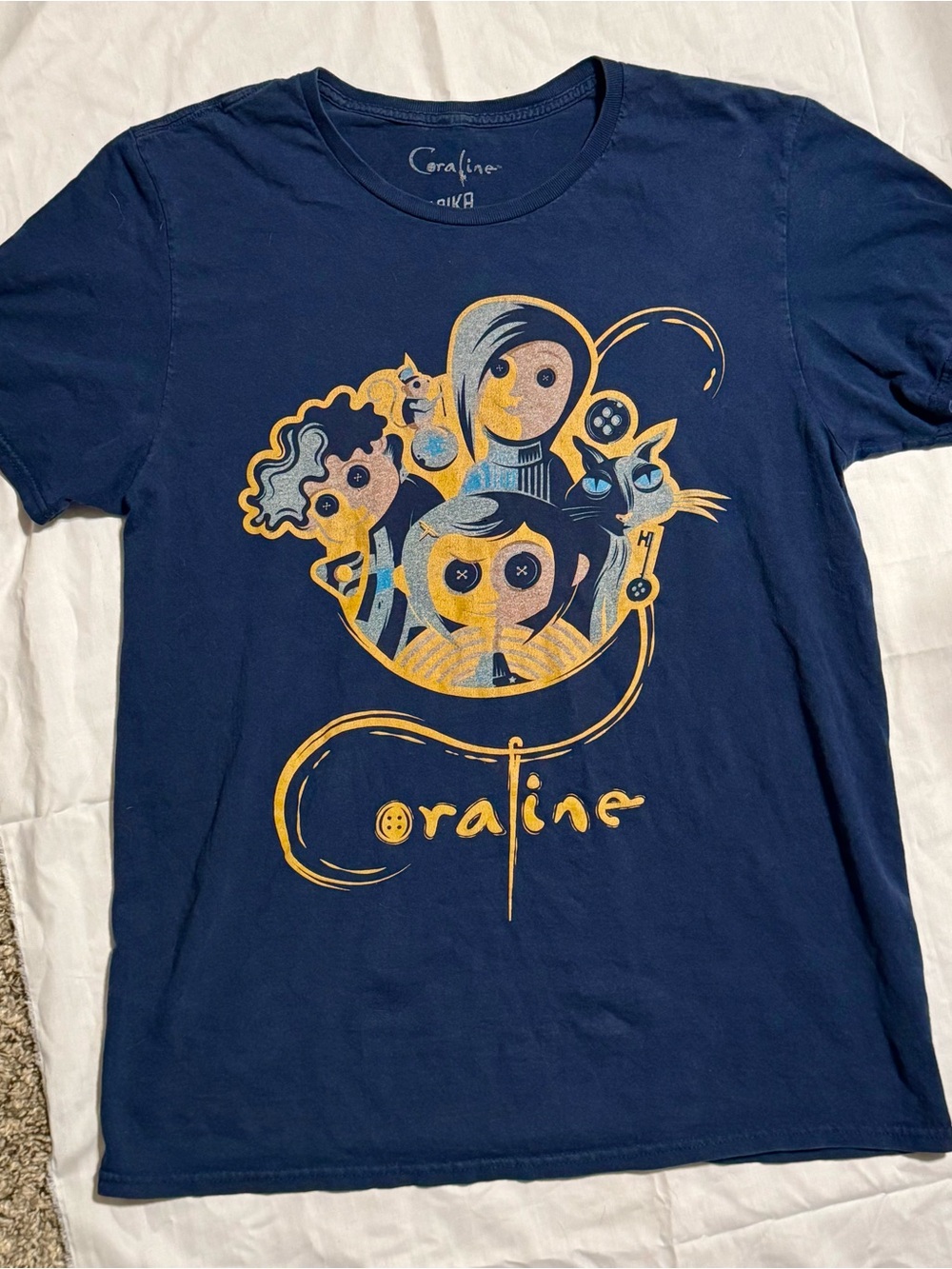 Coraline x Laika Navy Blue Graphic Tshirt